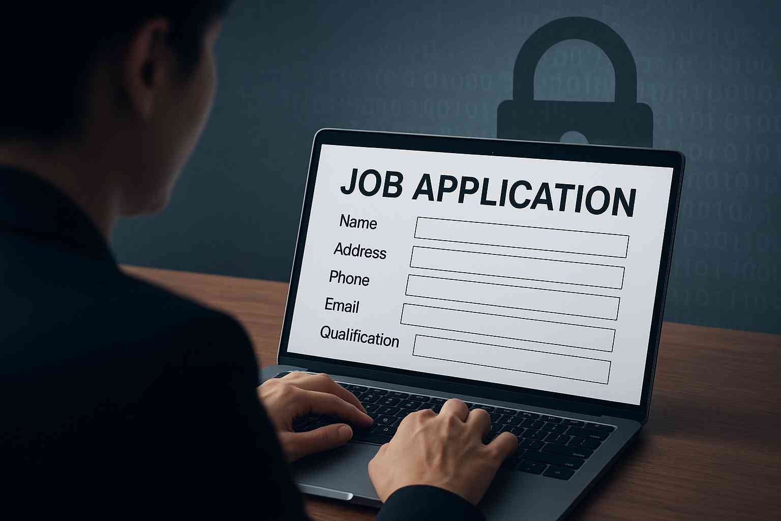 Resumes dissolve into data streams while unseen algorithms quietly determine destinies, reducing human potential to mere patterns of predictability.