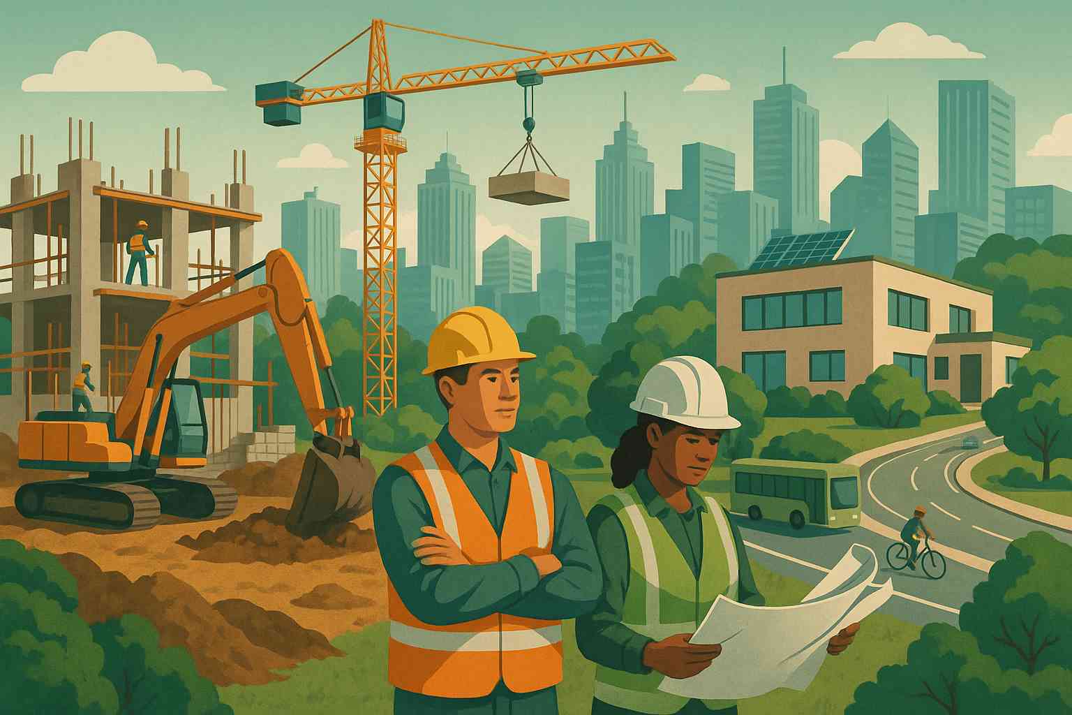 Construction and Infrastructure Development: Building Sustainable Communities and Urban Environments